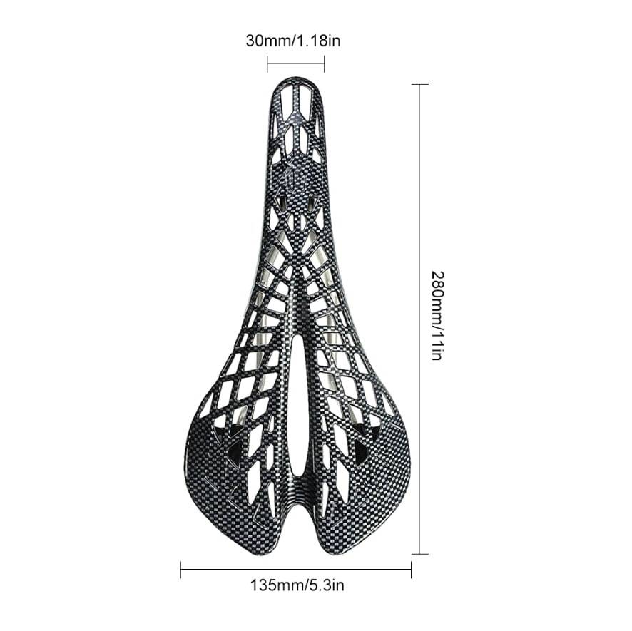 Bike Seat with Built-In Saddle Suspension New Arrivals Sports & Outdoors Color : Carbon Black|Black|Red|Green|Yellow|Blue|White 